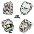 thumbnail image 5 of FORMRS Mini Backpack Purse for Women Quilted Travel Daypack Casual Shoulder Bag, Pink Geometric, 5 of 7