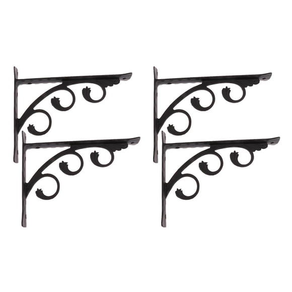 4 Soportes Colgantes Para Estante En Pared En L De Estilo Europeo perfecl Soporte de estante de pared