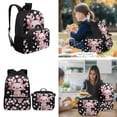 thumbnail image 4 of Pzuqiu Cherry Blossom Axolotl Kids Backpack for School Girls 8-12 4pcs School Backpacks Sets with Lunch Bag Pencil Case 17 Inch Bookpack with Shoulder Strap Camping Bacpack for Teens, 4 of 7