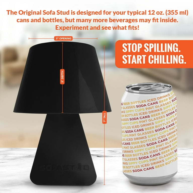 Sofa Stud Original Couch Cup Holder - Spill Proof, Convenient, & Versatile  Drink Coaster Molded from BPA Free, Impact Resistant, Durable Plastic that