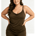 thumbnail image 2 of yillto Plus Size Womens Camisole Tops Spaghetti Strap Loose Comfy Tank Summer Solid Color Shirts M-5XL, 2 of 6