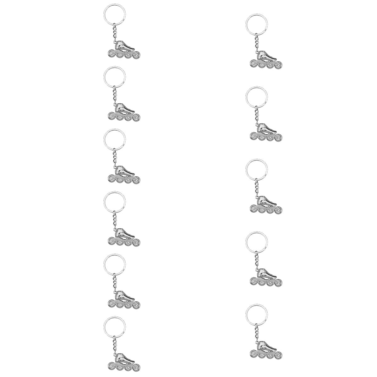 11pcs Roller Skating Keychain Key Ring Backpack Charm Bag Keychain Skating Lover Gift