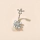 thumbnail image 4 of 10 Unids Anillos de Ombligo para Mujer Acero Quirúrgico Acrílico CZ Tornillo Anillos de Ombligo Mariposa Calavera Corazón Serpiente Anillos de Ombligo Joyería Piercing para el Cuerpo TUNC Sencillez, 4 of 5