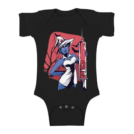 

Awkward Styles Halloween Baby Bodysuit Witch Nurse Romper