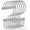 Chrome, variant on Shower Curtain Hooks, Shower Curtain Rings, Durable Rust Proof Black Shower Curtain Hooks, Shower Rings for Curtain, Double Glide Shower Hooks for Shower Curtain, Black, 12 Pack-Cylinders