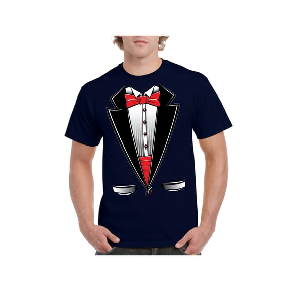 IWPF - Men's T-Shirt Short Sleeve - Tuxedo Prom Costume