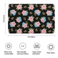thumbnail image 3 of Pioneer Flower Floral Print Pattern Bathroom Rugs Mat, Non Slip Microfiber Bathroom Rug with Rubber Backing, Soft Mats for Bathroom Floor Tub Shower, 17"x27", 3 of 5
