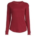 thumbnail image 4 of Time and Tru Women's Thermal Top with Long Sleeves, 4 of 5