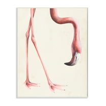 Stupell Industries Pink Flamingo Bending Feet Beak Detail Wall Plaque by Grace Popp