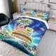 thumbnail image 3 of SpongeBob Conjunto de sábanas temático, trío de piezas, cómodo y amigable con la piel, diseño único, regalo de decoración para el hogar para familiares, amigos y fans,135X200cm, 3 of 6