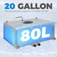 thumbnail image 2 of Kojem Universal 20 Gallon 80L Fuel Cell Tank for Truck Bed Polished Aluminum Racing Street Drift Strip with Level Sender Silver, 2 of 12