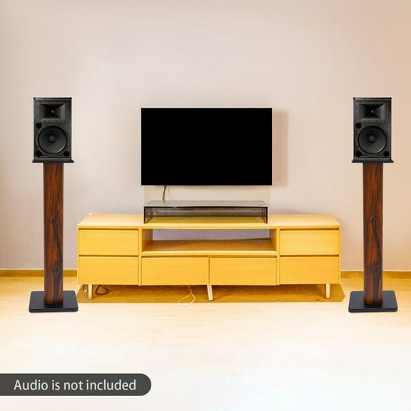 Easy-to-Install Speaker Stands - Smooth Edges, Cable Ties Included, Enhance the Style of Your Home Decoration