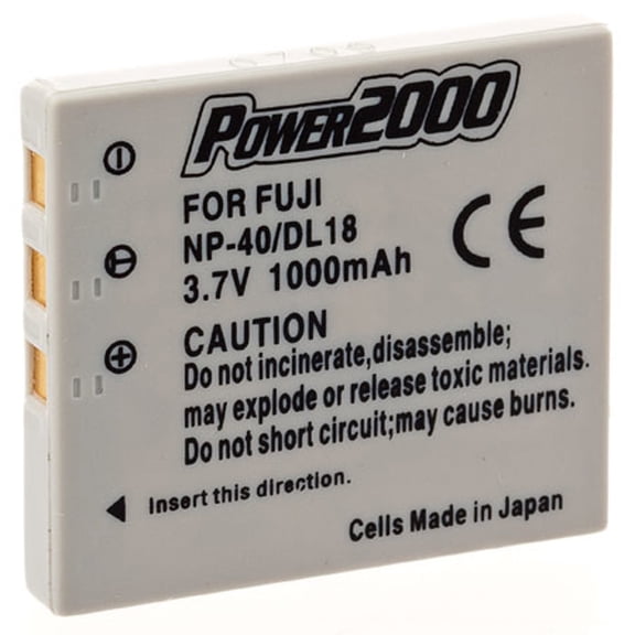 Power2000 NP-40N 3.7V 1000mAh Rechargeable Lithium-Ion Battery for Fujifilm FinePix Digital Cameras