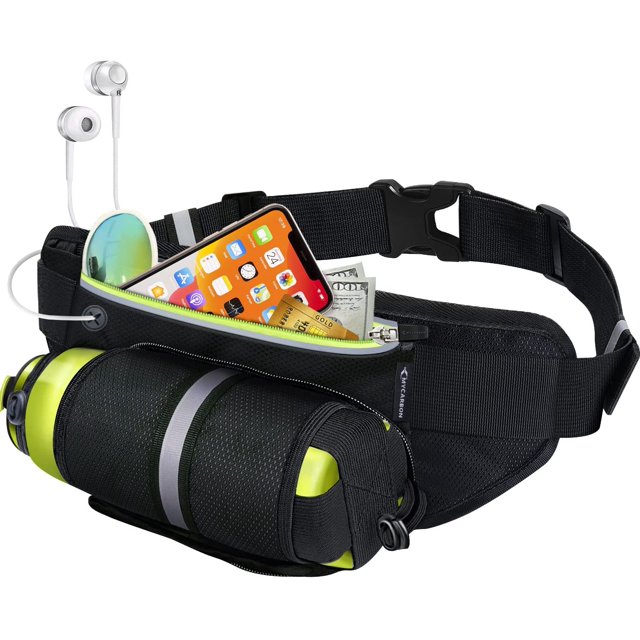 Cinturón para correr Cinturón para correr Riñonera deportiva/de viaje Impermeable Multibolsillos Ligero para computadora portátil Compatible con iPhone Samsung Huawei Sony Xiaomi, etc.