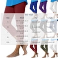 thumbnail image 4 of HomeDM Leggings for Women Lace Trim Bottom High Waisted Dark Gray Workout Athletic Running Yoga Capri Pants Size M, 4 of 4