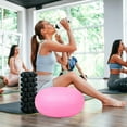 thumbnail image 4 of GOOHOCHY Workout Ball For Women Pink Inflatable For Core Strength Training 1Pack, 4 of 8