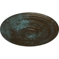 thumbnail image 3 of 29 1/8"OD x 1 1/2"P Carton Smooth Ceiling Medallion (Fits Canopies up to 9 1/8"), Hand-Painted Bronze Blue Patina, 3 of 6