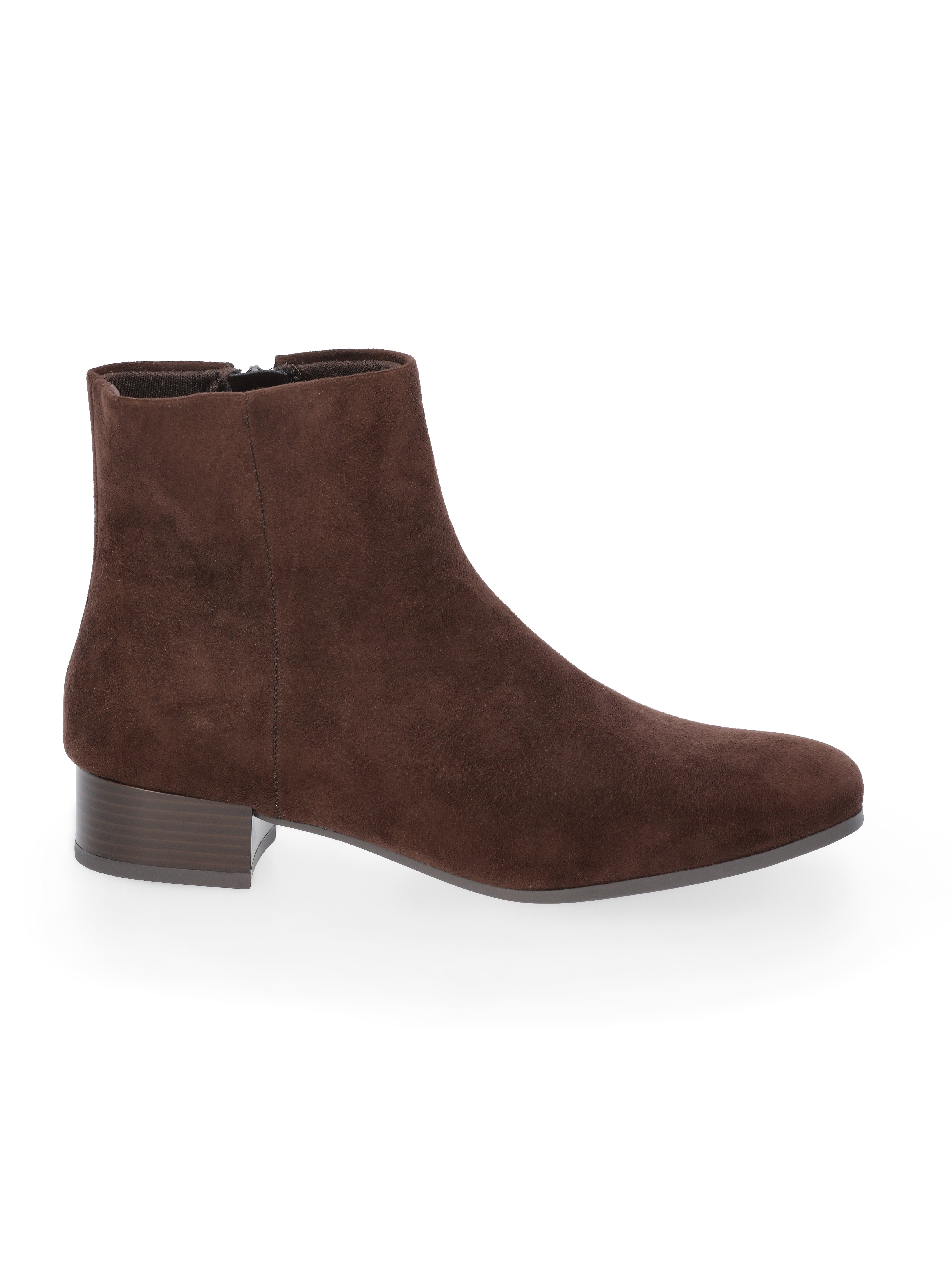 Time and Tru Women's Faux Suede Ankle Boots, Wide Width Available