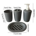 thumbnail image 3 of Bwomeauty Bathroom Decor, 4 Piece Bathroom Accessory Set With Soap Dispenser Pump Toothbrush Tumbler And Soap, Mens Gifts, 3 of 6