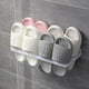 thumbnail image 1 of Zapatero plegable de 180 grados para pared de baño, sin perforaciones., 1 of 3