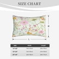 thumbnail image 4 of Naloa bird and butterfly Pillowcase, Cool Pillowcase, Lightweight, Breathable, Skin Friendly Pillowcase, Hidden Zipper (No pillow core)-16"x24", 4 of 6