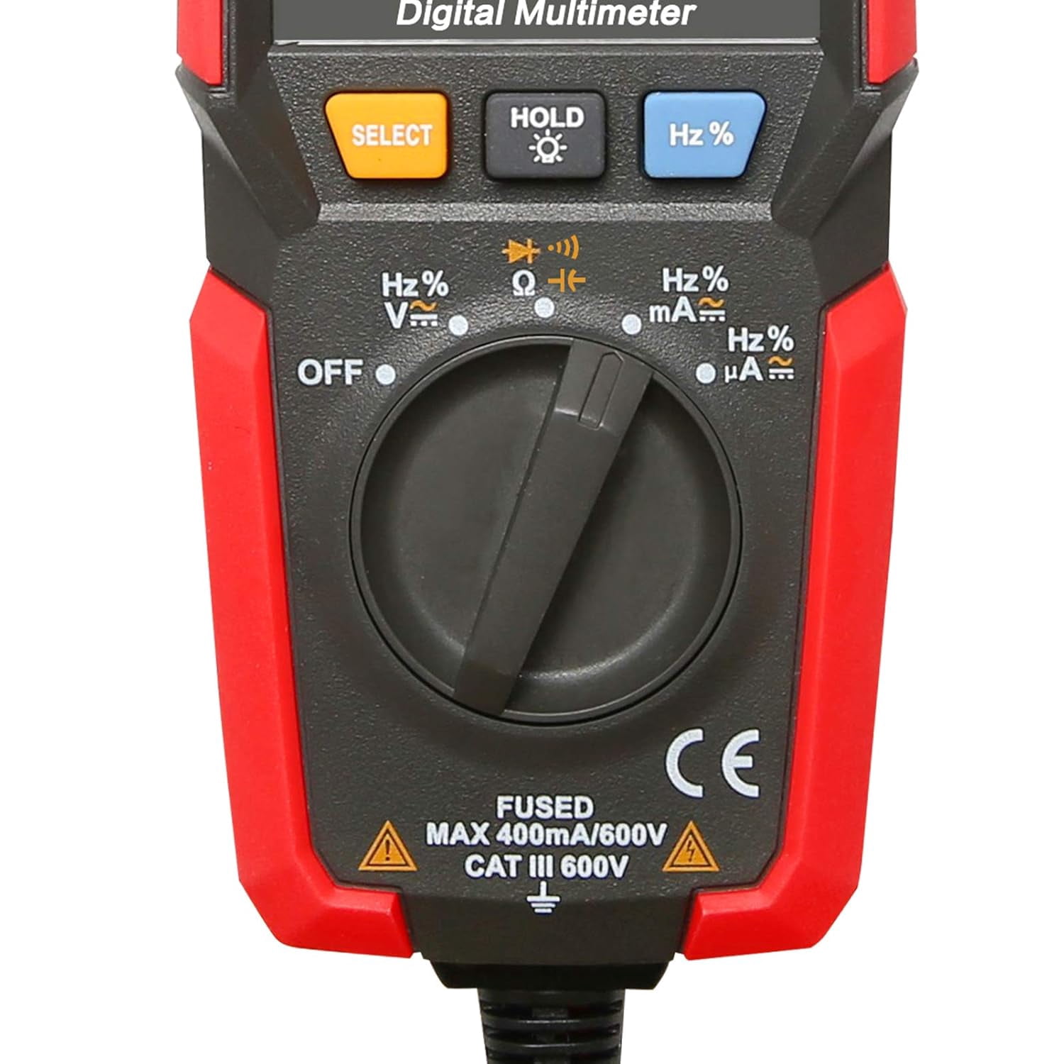 CATPAN UT125C Digital Multimeter Pocket Multi Tester, 4000 Counts AC DC Voltage AC DC Current Resistance Capacitance Frequency Duty Cycle NCV Diode Test Continuity Test Data Hold Auto Power Off
