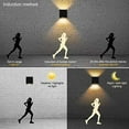 thumbnail image 2 of Luz de pared impermeable de aluminio LED para puerta de piso, luz de pared para exteriores con luz arriba y abajo, luz exterior moderna blanca cálida de 12 W, luz exterior impermeable, luminaria, 2 of 5