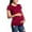 Red, variant on Women Summer Short Sleeve Maternity Nursing Shirt Breastfeeding Top Blouse T-Shirts (L, Black)