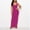 Hot Pink, variant on Summer Dresses for Women 2026 Fashion Solid Color Sleeveless Crew Neck Womens Sundress Breathable Regular Fit for Work and Office Khaki S