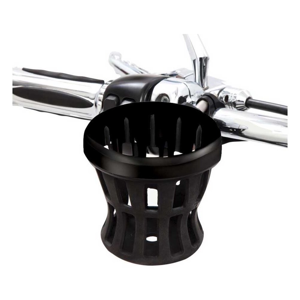Ciro Black Rubber Drink Holders for HarleyDavidson Multiple Sizes