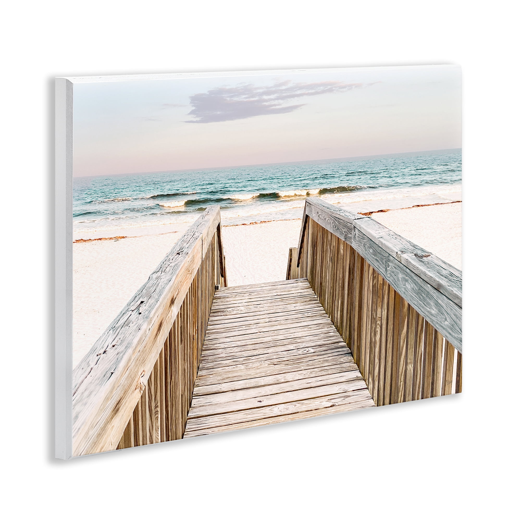 Stupell Industries Steps to Beach Shore Nautical & Beach Photography Unframed Art Print Wall Art, 14 x 11