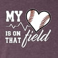 thumbnail image 2 of Wild Bobby, My Heart Is On That Baseball Field, Sports, Men Premium Tri Blend Tee, Vintage Purple, X-Large, 2 of 4