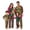 Olive & Pink Plaid, variant on Onlypjs Family Christmas Pajamas Matching Sets Antler Letter Raglan Tops Plaid Pants Holiday Sleepwear Loungewear for Couples, Men and Women
