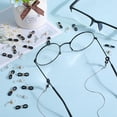 thumbnail image 4 of 1 Box 120Pcs Eyeglasses Strap Ends Small Eyeglass Chain Connector Sports Spectacle End Silicone Adjustable Anti-Slip Rubber Connectors for Eye Glasses Holder Loop Necklace Chain Sunglasses for diy, 4 of 6