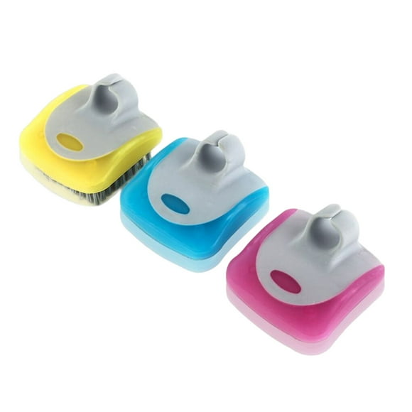 Bearachild Mini cepillo para frutas y verduras, 3 piezas, depurador de plástico, multifunción, protección de manos, herramienta de limpieza, Cocina y Comedor
