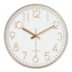 thumbnail image 5 of Reloj De Pared Silencioso, Moderno Y Grande De Cuarzo Color de la estructura Oro rosado Color del fondo Oro rosado, 5 of 8