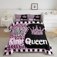 thumbnail image 2 of Castle Fairy Boys Girls Happy Valentine's Day Full Size Comforter Sets 3-Piece,King And Queen Crown Bedding Comforter Set,Animal Leopard Print Lightweight Bedding Sets,Microfiber Bedroom Decor, 2 of 8