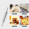 thumbnail image 2 of Stainless Steel Rolling Pin, Metallic-43cm-Rolling Pin for Baking | Stainless Steel Rolling Pin | Smooth Light Weight Non-Stick, 2 of 5