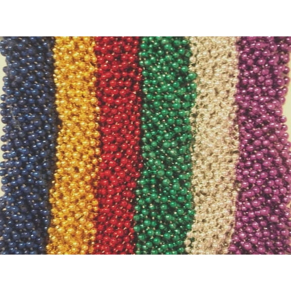 200 Asst Round Mardi Gras Gra Beads Necklaces Party Favors Huge Lot