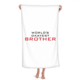thumbnail image 1 of World's Okayest Best Quote Hand Towel Bath Facecloth Soft Cotton Washcloth, 1 of 4
