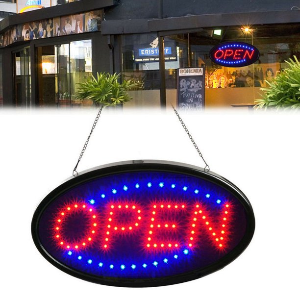 Ultra Bright LED Business Sign Neon Light Animated Motion with ON/OFF