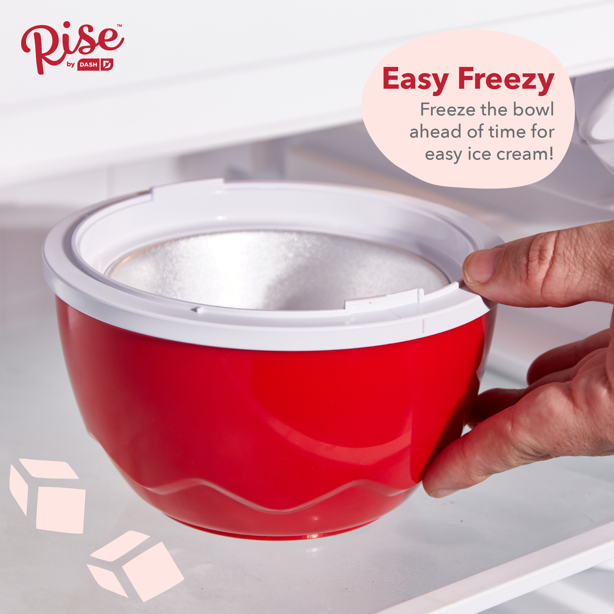 Rise by Dash Personal Electric Ice Cream Maker for Gelato, Sorbet + Frozen Yogurt (Healthy Snacks + Dessert for Kids & Adults) - 1 Pint - Red - 2.6 lb. - image 5 of 7