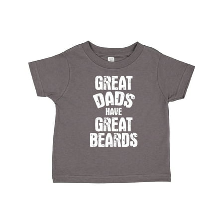

Inktastic Great Dads Have Great Beards in White Gift Toddler Boy Girl T-Shirt