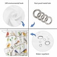 thumbnail image 3 of Watercolor Birds Shower Curtain Set - Small 36" x 72" Washable Bathtub Curtain with 12 Hooks, Spring Botanical Leaf Branch Modern Waterproof Fabric Stall Shower Curtains for Bathroom/Bathtub Décor, 3 of 6
