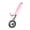 Pink, variant on ievspot Release Ice Cream Scoop Stainless Steel Ice Cream Scoop with Press Release Non-stick Melon Heavy Duty Handle Rubber Grip Kitchen Tool for Watermelon