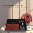 thumbnail image 4 of Feather Pen Gift Box, Retro Leather Notebook with Fountain Pen Feather Dip Pen Ink Bottle Set Stationery Gift Box, 4 of 7