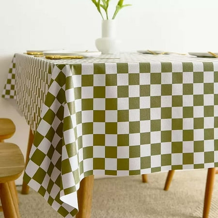 

UMMH Tablecloths for Rectangle Tables 47x63 inch Waterproof PVC Tablecloth Stain Resistant Washable Dining Table Cloths Wipeable Table Cover for Kitchen Oil Proof Plastic Table Cloth