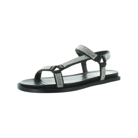 

Vince Camuto Womens Arabele Leather Flat Sandals Black 5 Medium (B M)