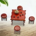 thumbnail image 3 of Zhaomeidaxi Furniture, 1:12 Miniature Mini Furniture Bench Dining Table Garden Village for Home Ornaments Decorative Accessories, 3 of 6