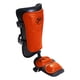 thumbnail image 3 of ESPINILLERA BROCHE, PROTECTOR DE BATEO BEISBOL, ADULTO , NARANJA/NEGRO, FELTER, 3 of 8